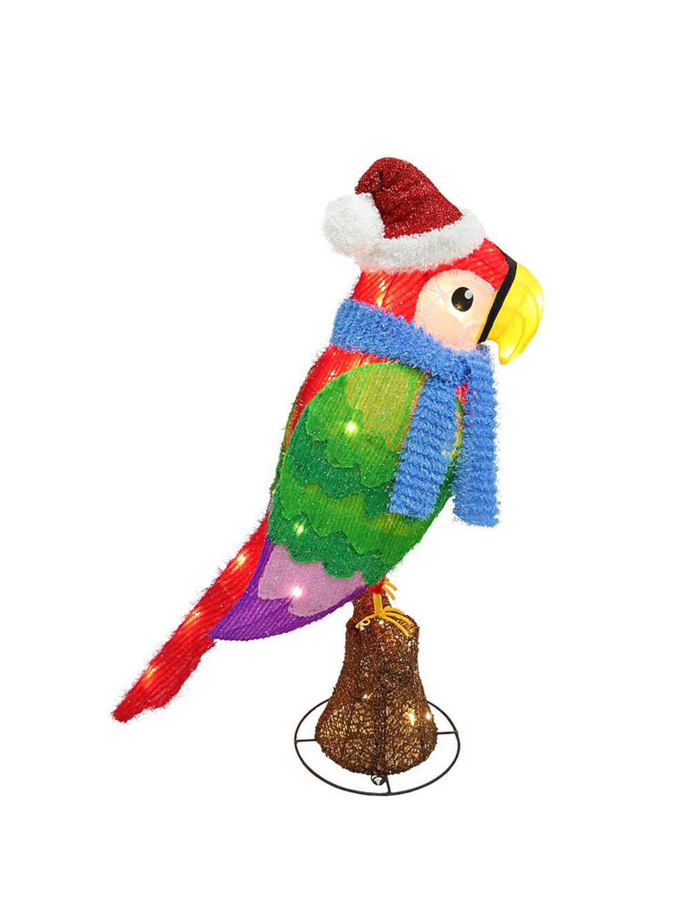 RARE 2.5-FT LED Red Parrot Scarlet Macaw Christmas Decoration HTF! NEW